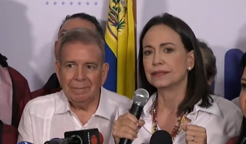 María Corina “Edmundo González es el nuevo presidente de Venezuela con